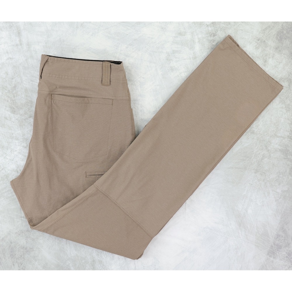 Born Primitive Traverse Pants Mens 34x35 Tan Khaki Active Stretch Trousers